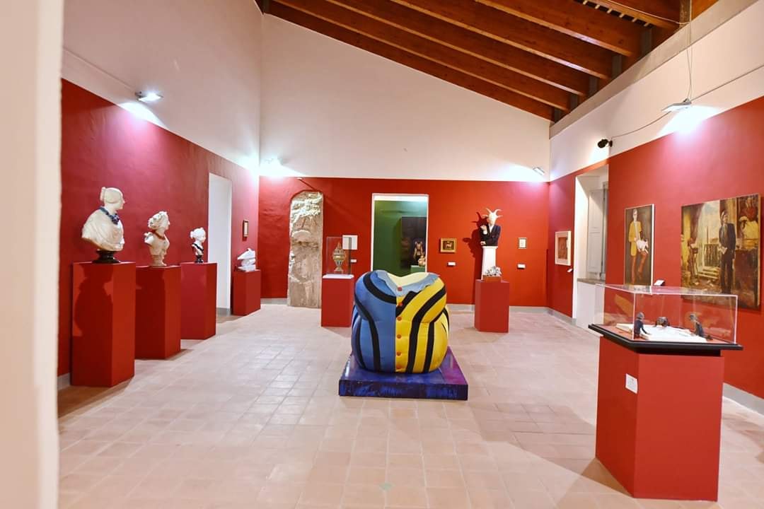 Allestimento museale — montaggio in corso